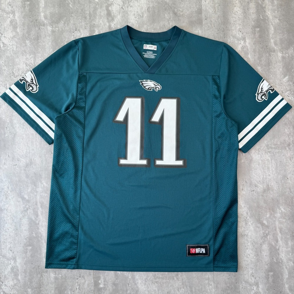 NFL Philadelphia Eagles Jersey Mens XL Green Replica Football Carson Wentz #11